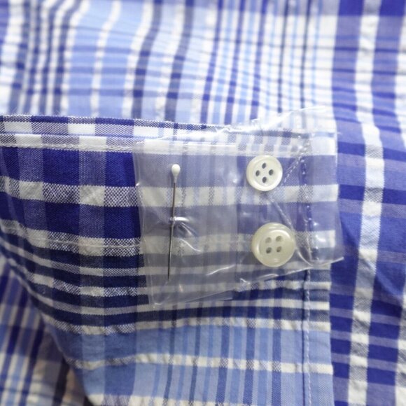 Polo Ralph Lauren Mens Shirt 2XL Blue Seersucker Slim NEW - Picture 6 of 9